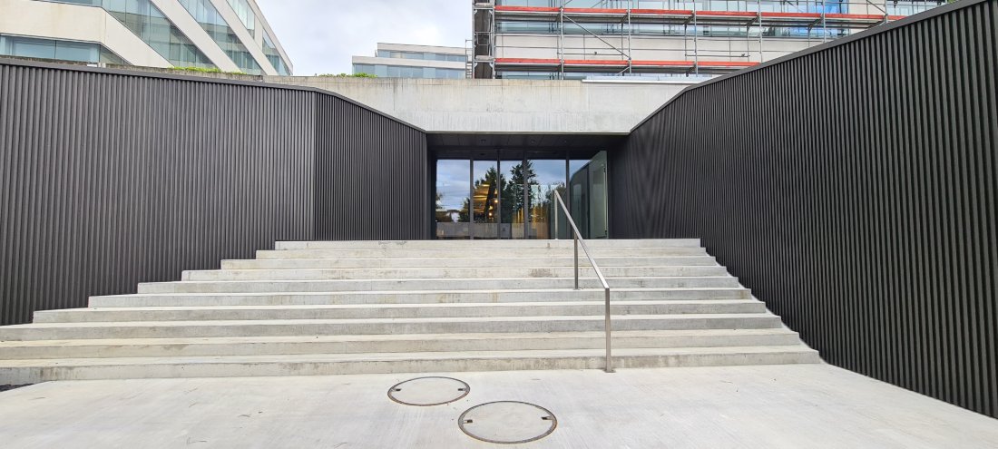 Entrance and steps at Rhodanie40, Lausanne